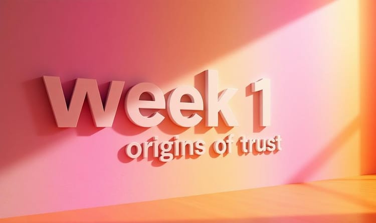 Week in Review: Origins of Trust